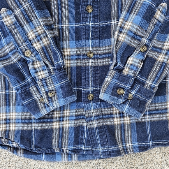 Vintage Woolrich Heavy Blue Multicolor Tartan Plaid Shirt Jacket Men's Large - Picture 11 of 16